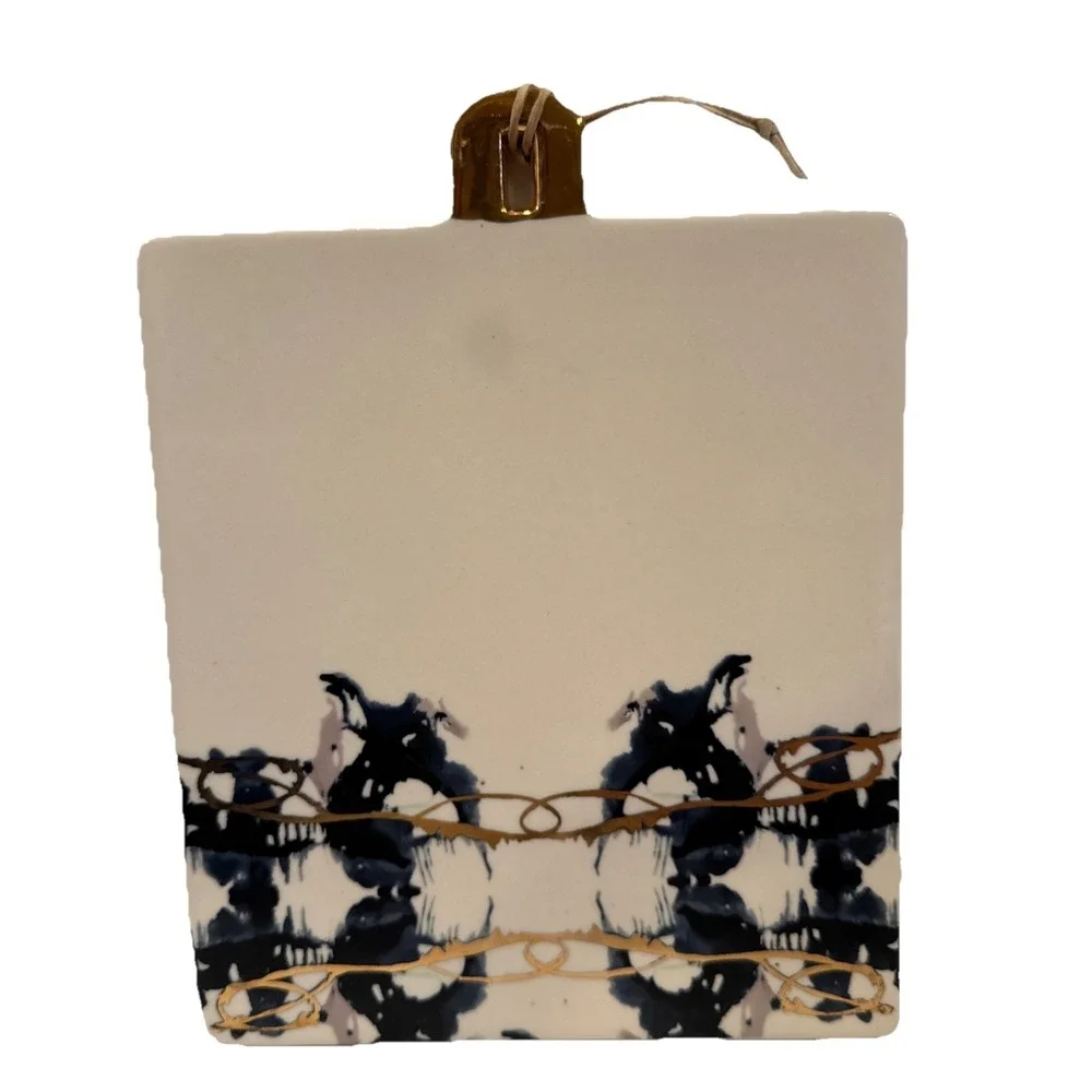 Anthropologie‎ Abstract Stoneware CHEESE BOARD Arianne 9.5x8.5 CUTTING BOARD